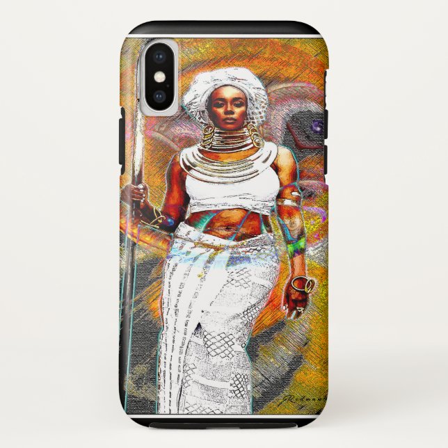 Capas de iphone de Casamento da Mulher Africana (Verso)