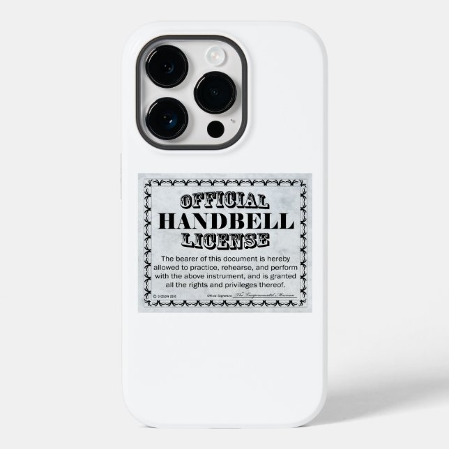 Capas de iphone de Casamento de Licença do Handbel (Verso)