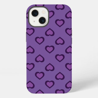 Capas de iphone de Cascata de Corações Roxos
