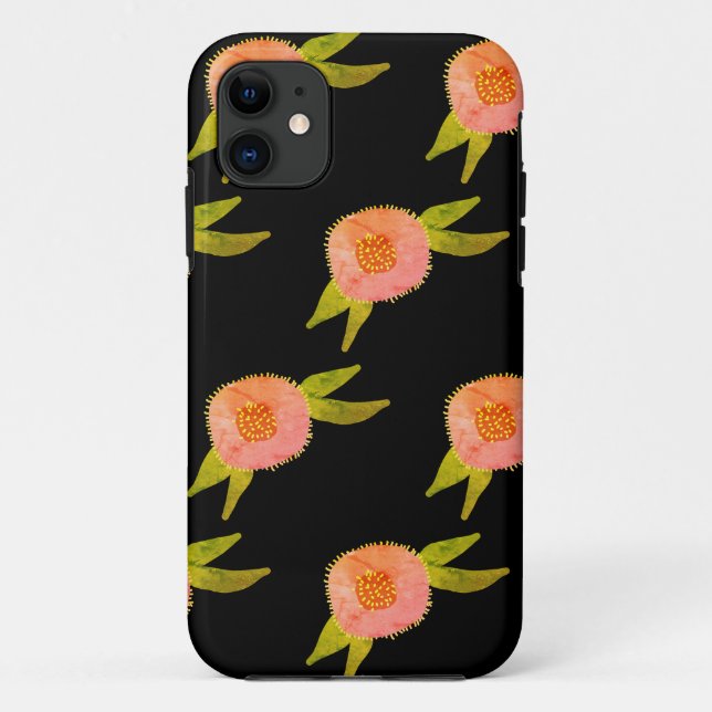 Capas de iphone De Cascata De Hippie Flowers (Verso)