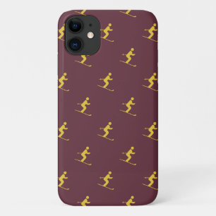Capas de iphone de Cascata Skier Burgundy