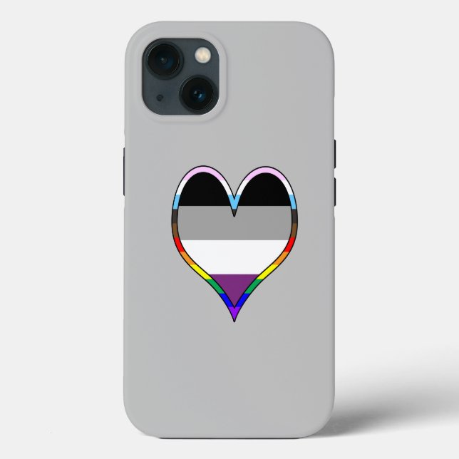 Capas de iphone de Casos de Coração do Orgulho Ace (Verso)