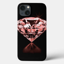 Capas de iphone de Casquilho de Diamante Rosa