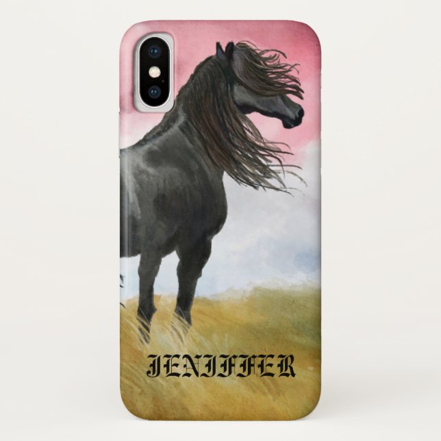 Capas de iphone de Casquilho de Horso Fantástico (Verso)