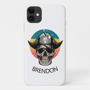 Capas de iphone de Casquilho de Pirata Branca Suns