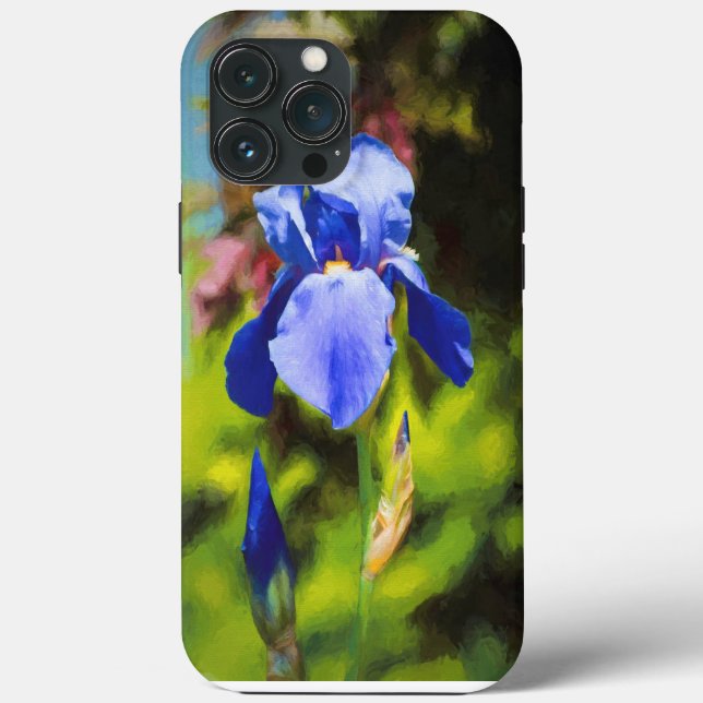 Capas de iphone De Casquilho Iris Azul (Verso)