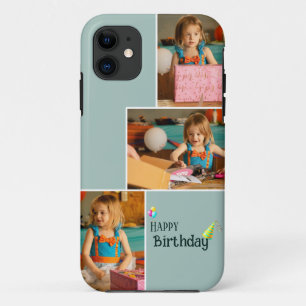 Capas de iphone de Colagem de Fotos de Aniversário