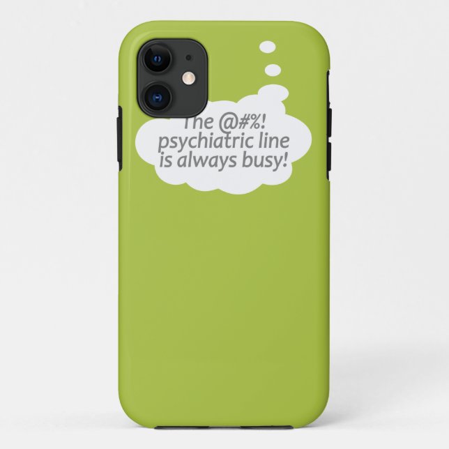 Capas de iphone de cor personalizada de linha psiq (Verso)