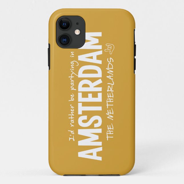 CAPAS DE IPHONE de cores personalizada AMSTERDAM (Verso)