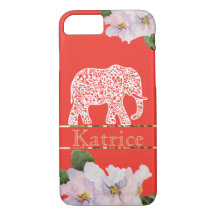 Capas de iphone de Crimson com Elefante Branco e V