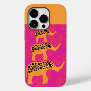 Capas de iphone de Elefantes de Cavalos Rosa-Quent