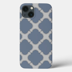 Capas de iphone de estojo de cinza azul