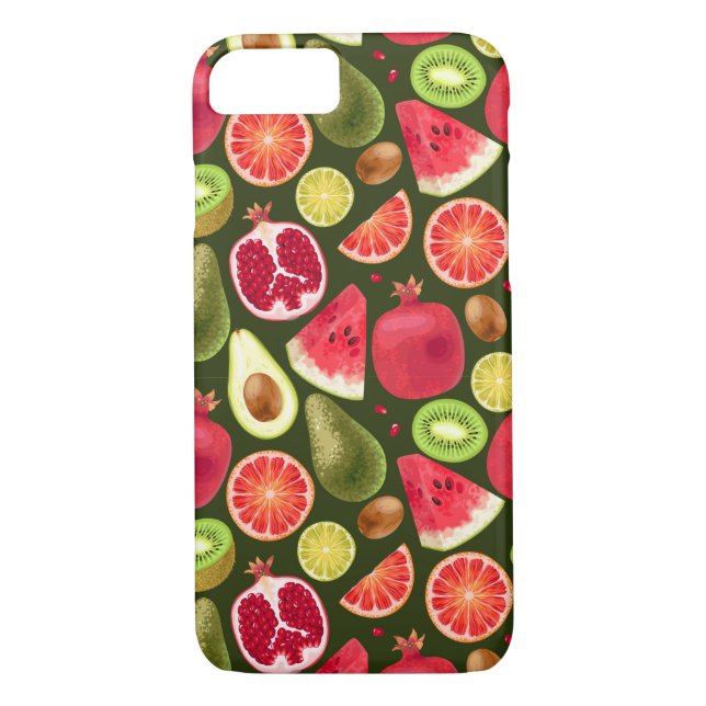 Capas de iphone de estoques de Fruta tropical (Verso)