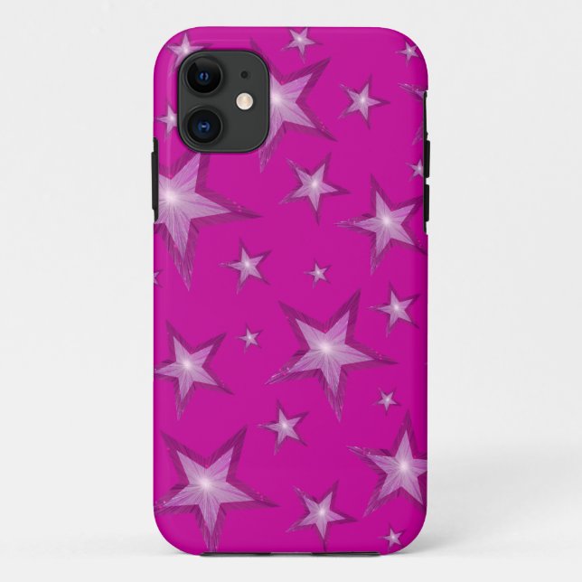 Capas de iphone de estrelas rosa (Verso)