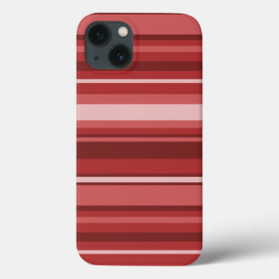 Capas de iphone de estrias vermelhas