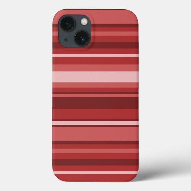 Capas de iphone de estrias vermelhas (Verso)