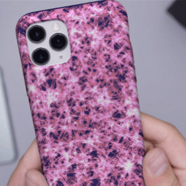 Capas de iphone de faísca rosa elétrica