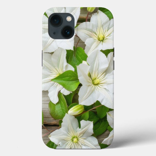 Capas de iphone de Flor Branco (Verso)