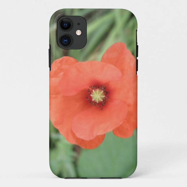 Capas de iphone de Flor Selvagem Poppy (Verso)