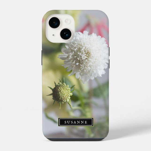Capas de iphone de Flores Felizes Elegante (Verso)