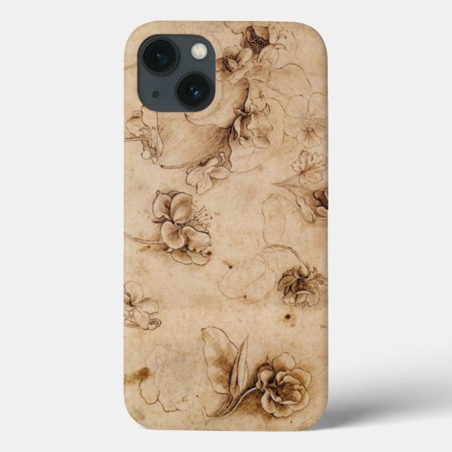 Capas de iphone de Flores Leonardo Da Vinci (Verso)