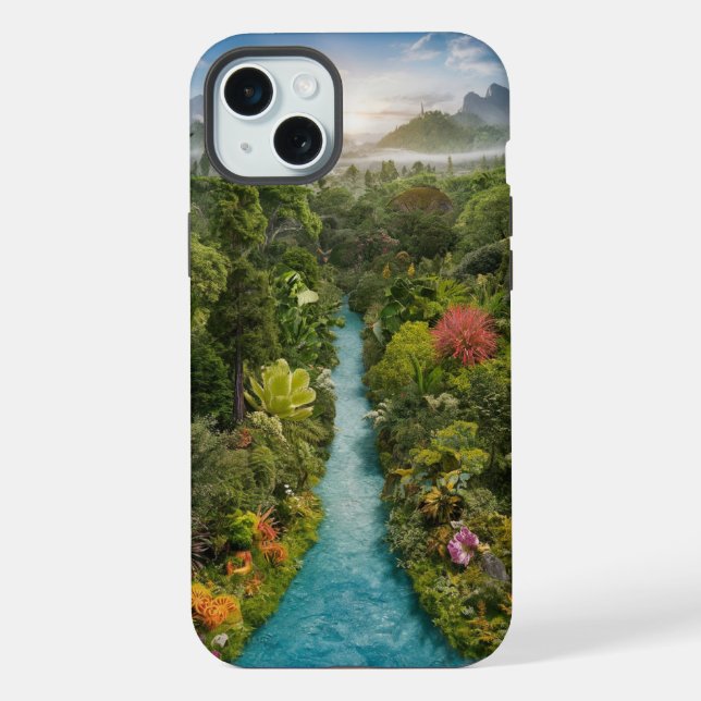 Capas de iphone de Floresta Encantadora (Verso)
