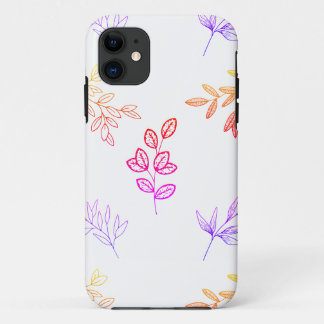 Capas de iphone de folhas simples e elegantes