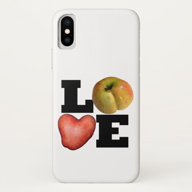 CAPAS DE IPHONE de Fruta de Batata da Coleção LOVE (Verso)
