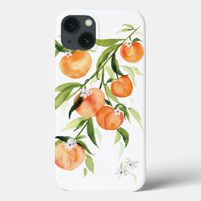 Capas de iphone de fruta de verão de Peach apricot (Verso)