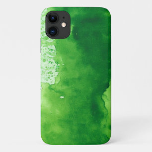 capas de iphone de fundo de textura verde de aquar