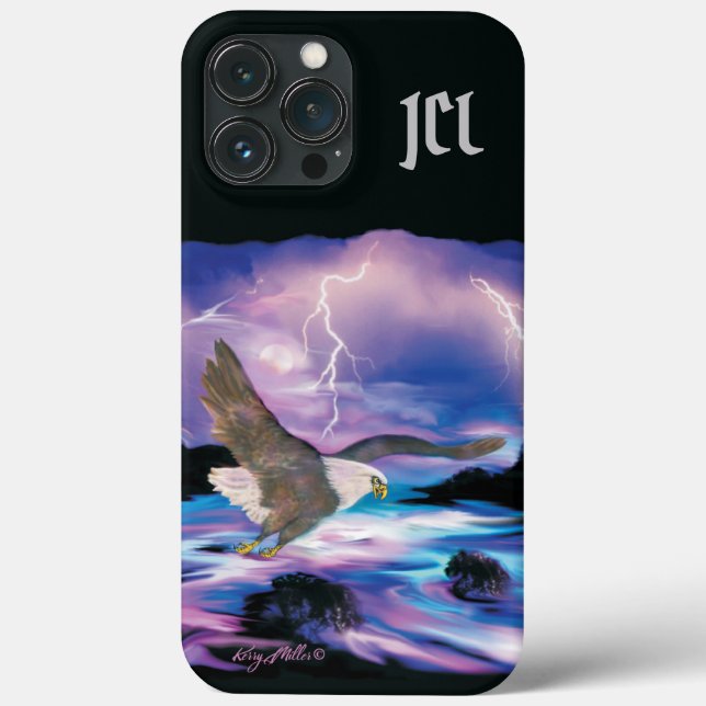 Capas de iphone de gabinete da águia-calça (Verso)