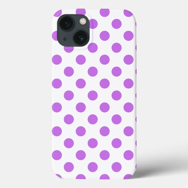 Capas de iphone de gabinete de bolinhas brancas e  (Verso)