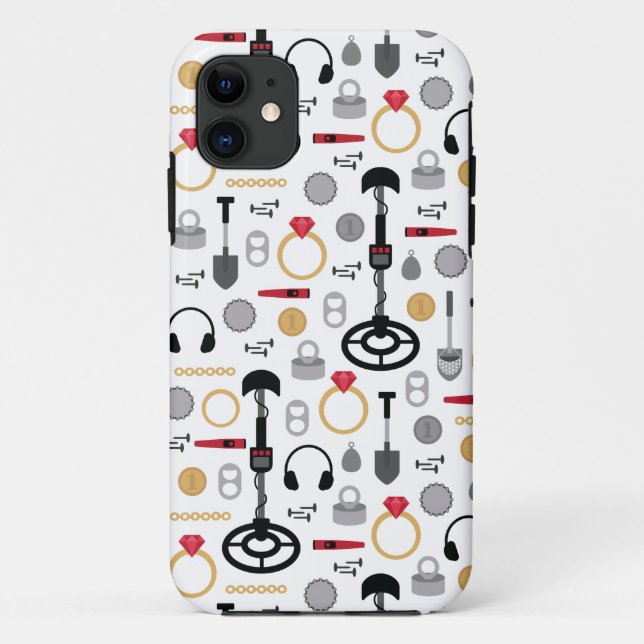 Capas de iphone de gabinete de detecção de metal (Verso)
