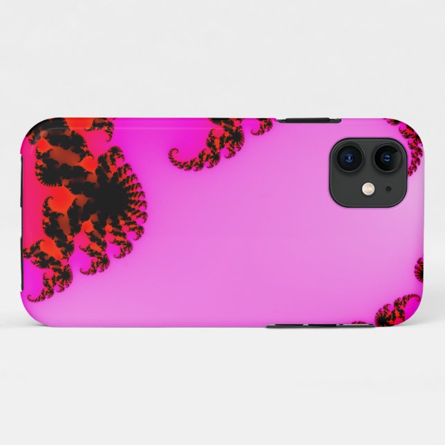 Capas de iphone de gabinete de espiral rosa (Verso (horizontal))