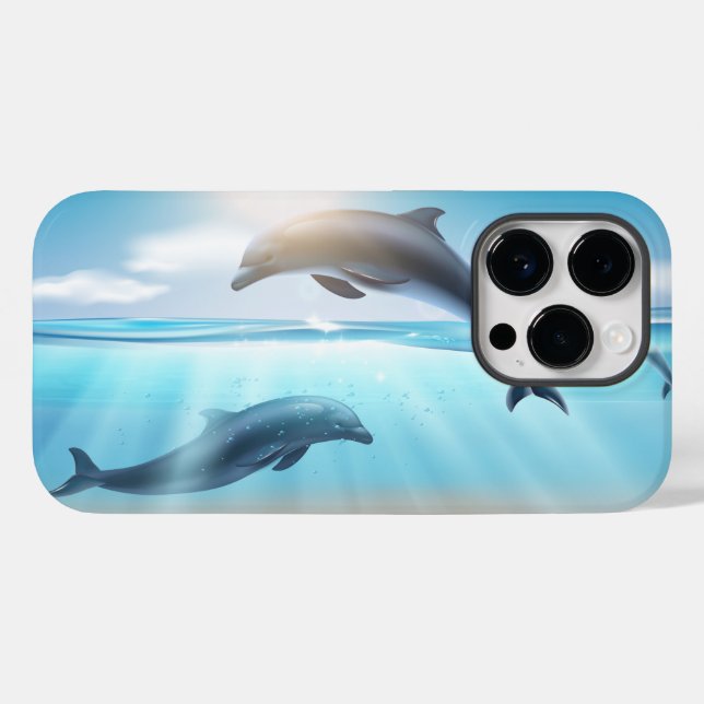 Capas de iphone de gabinete de golfinhos (Verso (horizontal))