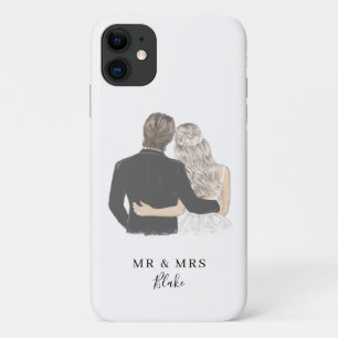 Capas de iphone de gabinete de ilustração noiva