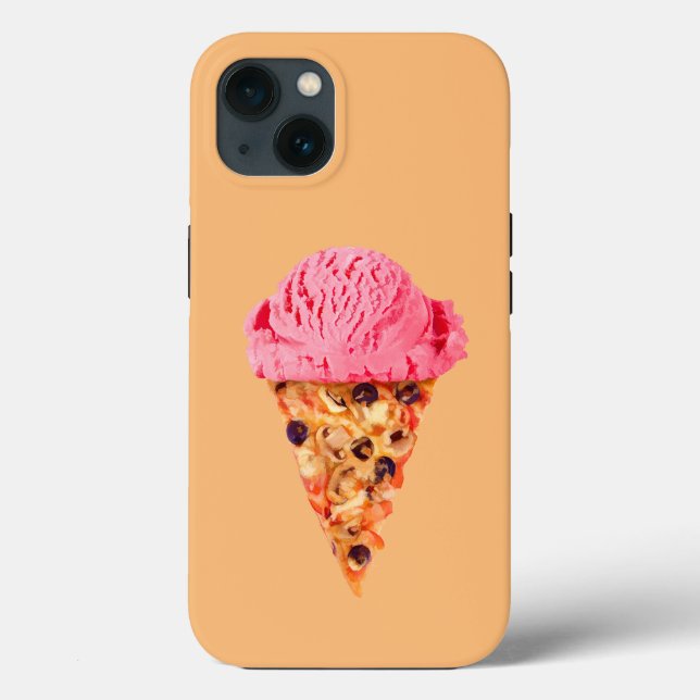 capas de iphone de gabinete de pizza de sorvete (Verso)