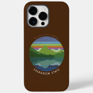 Capas de iphone de gabinete do estado Evergreen