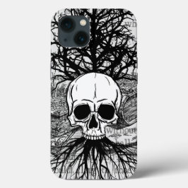 Capas de iphone de gabinete do Skull & Books