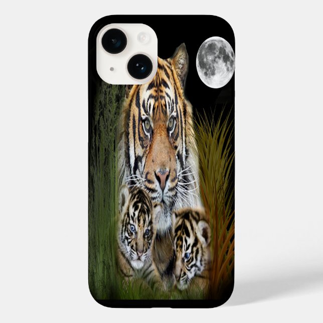 Capas de iphone de gabinete do Tiger (Verso)