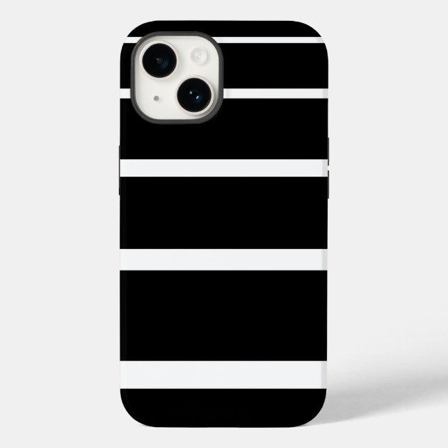 Capas de iphone de gabinete em branco e preto (Verso)