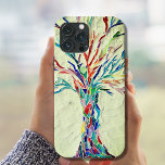 Capas de iphone de gabinete verde-mosaico<br><div class="desc">Esta capa de telefone única apresenta um mosaico em cores do arco-íris em um fundo verde-claro. Porque nós criamos nosso próprio trabalho de arte você não encontrará essa imagem exata de outros designers. Mosaico original © Michele Davies</div>