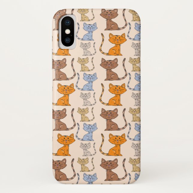 Capas de iphone de Gato Colorida (Verso)