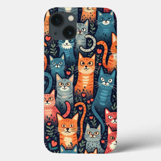 Capas de iphone de gato-do-pescoço
