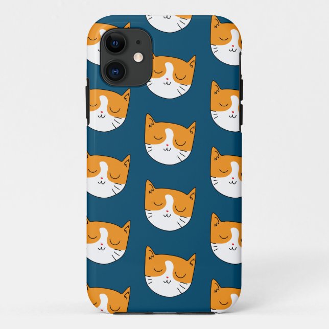 Capas de iphone de Gato Sonolento (Verso)