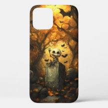 Capas de iphone de Gravestone de Skeleton Amigável