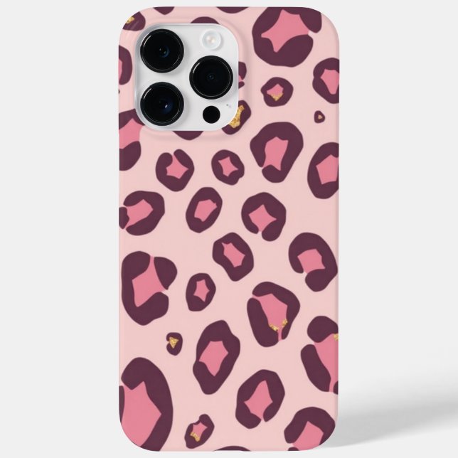 Capas de iphone de impressão do Pastel Leopard (Verso)