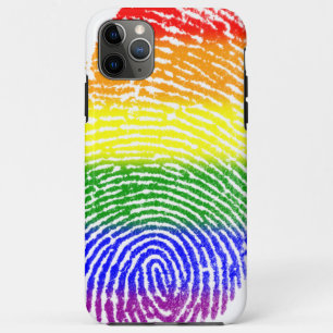 Capas de iphone de impressões digitais coloridas c