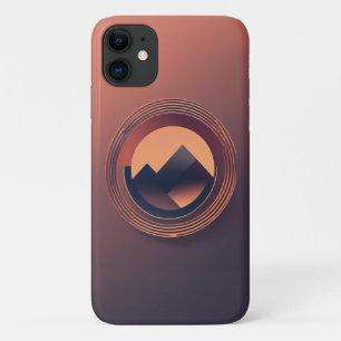 Capas de iphone de logotipo do círculo mínimo - AB