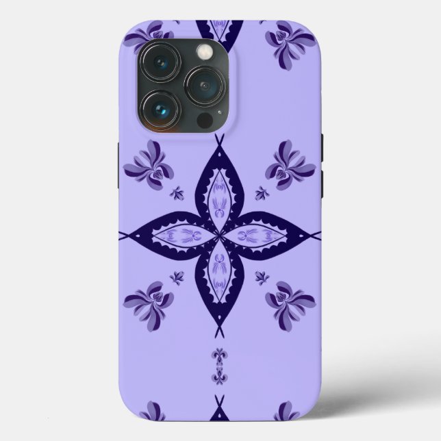Capas de iphone de maçã com design de flor (Verso)